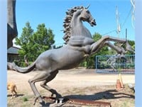 11'+ tall Bronze Unicorn, statuary
