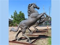11'+ tall Bronze Unicorn, statuary