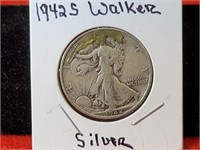 1942 S Silver Walking Liberty Half Dollar