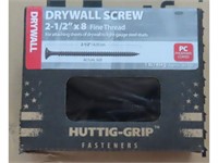 12 LBs  2.5"x #8 Fine Thread Drywall Screws