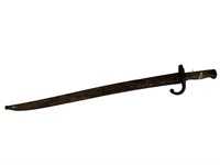 French Army Model 1866 Yataghan Bayonet