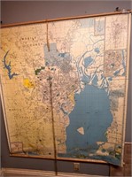 Wall-Mount Map of Mobile Bay
