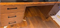 Wood Desk, approx. 60"W