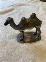 Silver plate camel