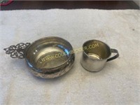 sterling cup and bowl