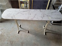 Marble Top Table 28"tall 58"×16