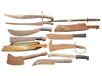 Various Machetes Short Swords