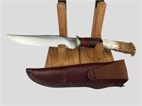 Scagel Stag Handle Hunting Knife