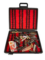 Plastic Storage Case Filled with Knives