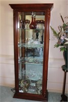 Lighted Curio Cabinet (NO Contents)