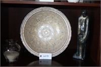 Large Charger Bowl With Statue