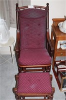 Glider Rocking Chair With Ottoman