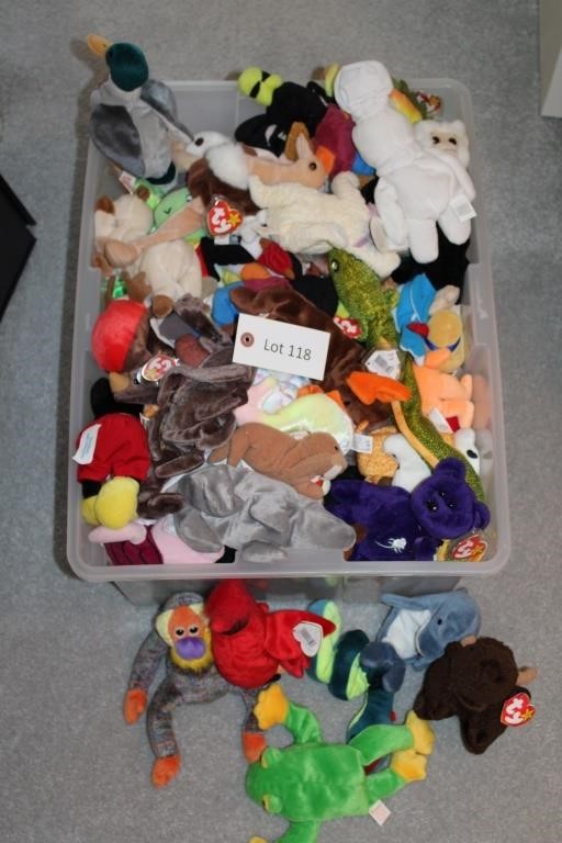 Large Grouping of TY Beanie Babies