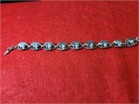Silver Bracelet  .925  7" long