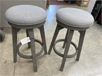 2 swivel “pine crest” backless stools- 30”
