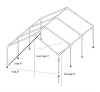 Event canopy frame 20x20- frame only
