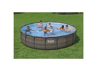 18ft x 48in pool set w/ sand filter pump, cover