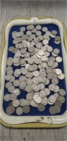 Tray Of Assorted Nickels