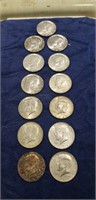 (13) Assorted Half Dollar Coins