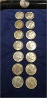 (14) Assorted Half Dollar Coins