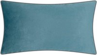 Kingrose Velvet Decorative Throw Pillowcase, Blue