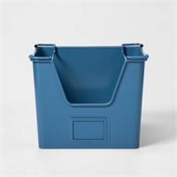 (2) Pillowfort Metal Stackable Storage, Blue