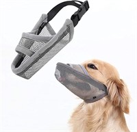 Nylon Mesh Dog Muzzle for Dogs, S/P, Grey