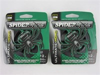 2 rouleaux de fil à pêche de 12 lb, Spider Wire