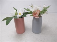 (2) Potted Artificial Flower