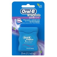 (2) Oral-B Complete Satintape Dental Floss Mint