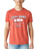 Lucky Brand Men's LG Graphic Tee, Red