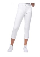 Santana Women's Size 10 Capri Jeans, White