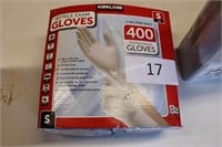 1-400ct nitrile exam gloves size S
