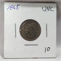 1865 Three Cent Unc.