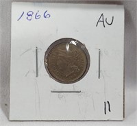 1866 Three Cent AU