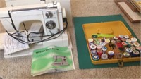 NEW HOME SEWING MACHINE AND SEWING ACCESSORIES