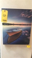 BOAT WALL ART ON CANVAS