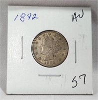 1892 Nickel AU