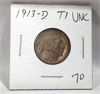 1913-D T.1 Nickel BU