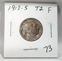 1913-S T.2 Nickel F