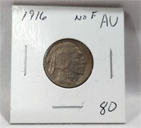 1916 No “F” Nickel AU