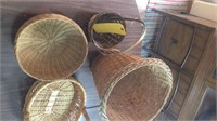 WICKER BASKETS AND HOME DECOR PIECE