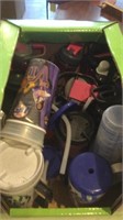 WATER BOTTLES, COFFEE GO MUGS, AND MISC CUPS
