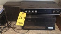HP PRINTER, CRAIG STEREO RECEIVER AND TURNTABLE +