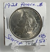 1923 US Peace Dollar P