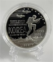 1991 $1 Korean War Commemorative P