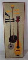 Mid Century Modern Mosaic Picture Musical Large
