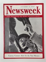 1940 NEWSWEEK 10 CENT MAGAZINE