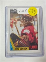 MIKE VERNON "ROOKIE CARD" CALGARY FLAMES 1988-89