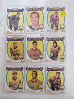 11 LOS ANGELES KINGS 1971-72 OPC CARDS